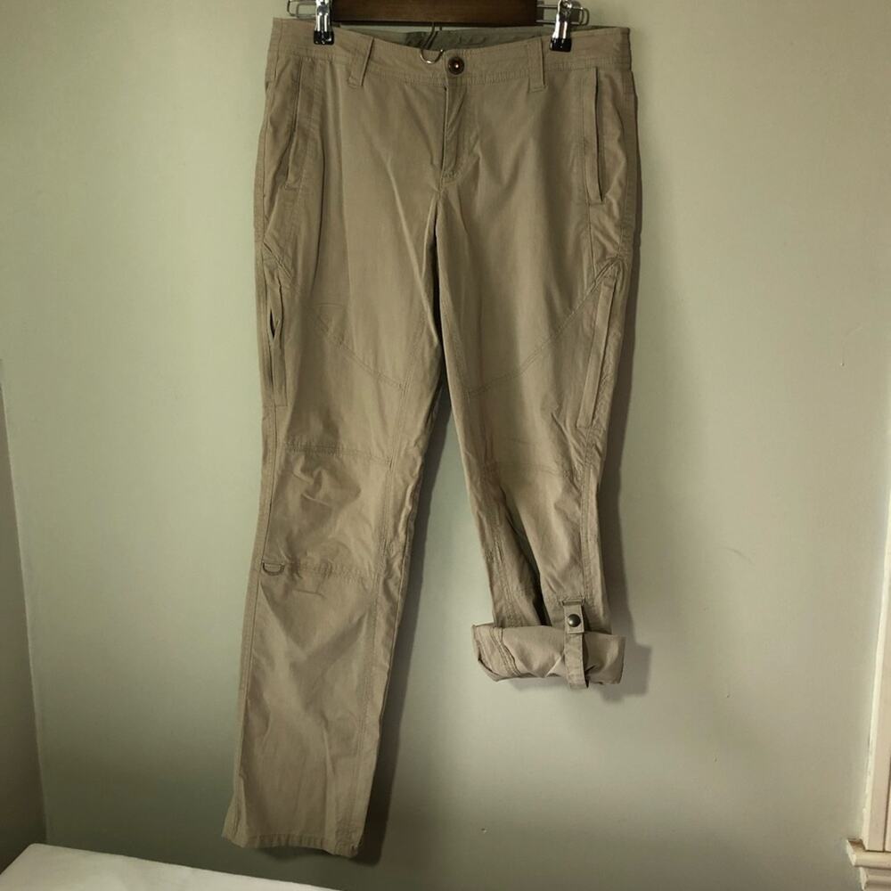 Kuhl spire roll up legendary splash pants khaki 6279 womens 8 convertible hiking